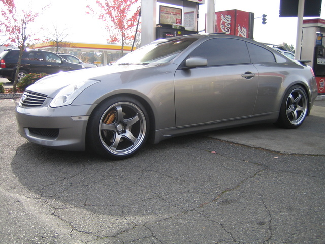 photo 1 Infiniti G35 custom wheels Rays Engineering G-games 99b 19x9.5, ET +22, tire size 245/35 R19. 19x10.5 ET+22 275/35 R19