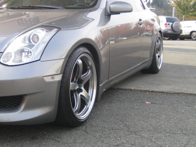 photo 2 Infiniti G35 custom wheels Rays Engineering G-games 99b 19x9.5, ET +22, tire size 245/35 R19. 19x10.5 ET+22 275/35 R19
