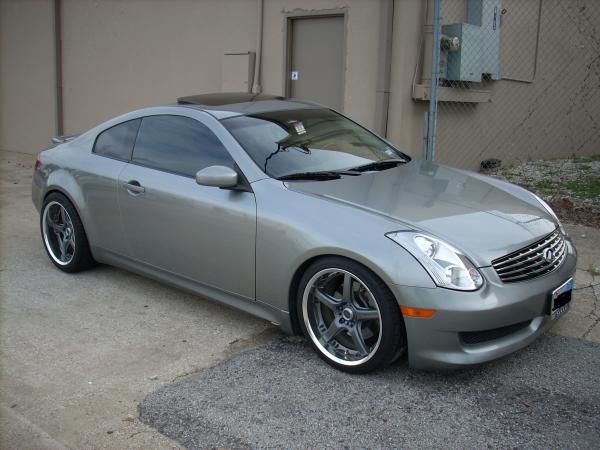 photo 1 Infiniti G35 custom wheels Rays Volk GTS 19x9.5, ET +17, tire size 255/35 R19. 19x10.5 ET-2 285/55 R19