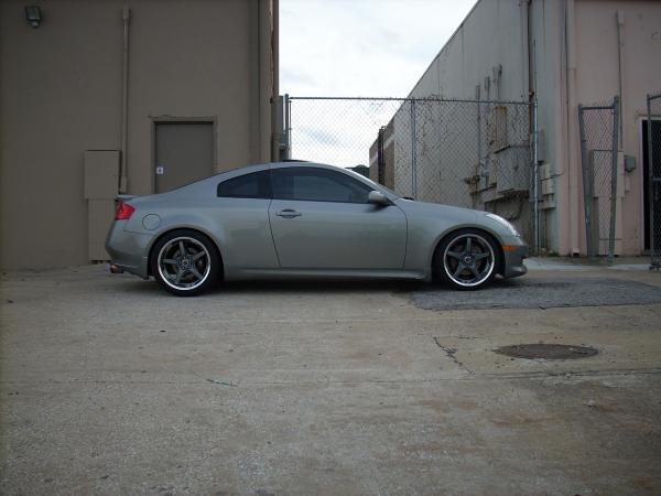 photo 2 Infiniti G35 custom wheels Rays Volk GTS 19x9.5, ET +17, tire size 255/35 R19. 19x10.5 ET-2 285/55 R19