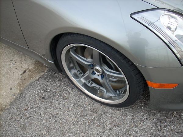 photo 10 Infiniti G35 custom wheels Rays Volk GTS 19x9.5, ET +17, tire size 255/35 R19. 19x10.5 ET-2 285/55 R19