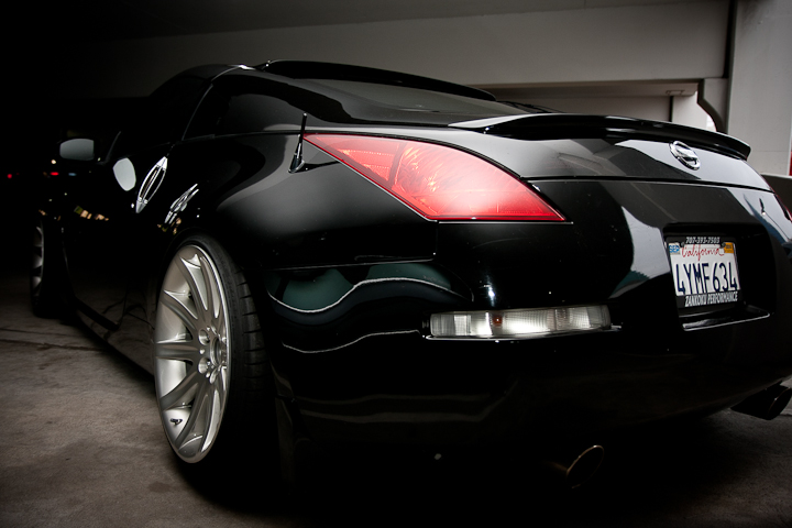 photo 4 Nissan 350Z custom wheels bmw 7-series 19x10.0, ET -4, tire size 235/35 R19. 19x10.0 ET-12 245/35 R19