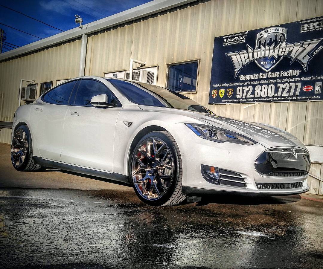 photo 2 Tesla Model S custom wheels AG M590 21x9.0, ET , tire size X R21. 21x10.5 ET 