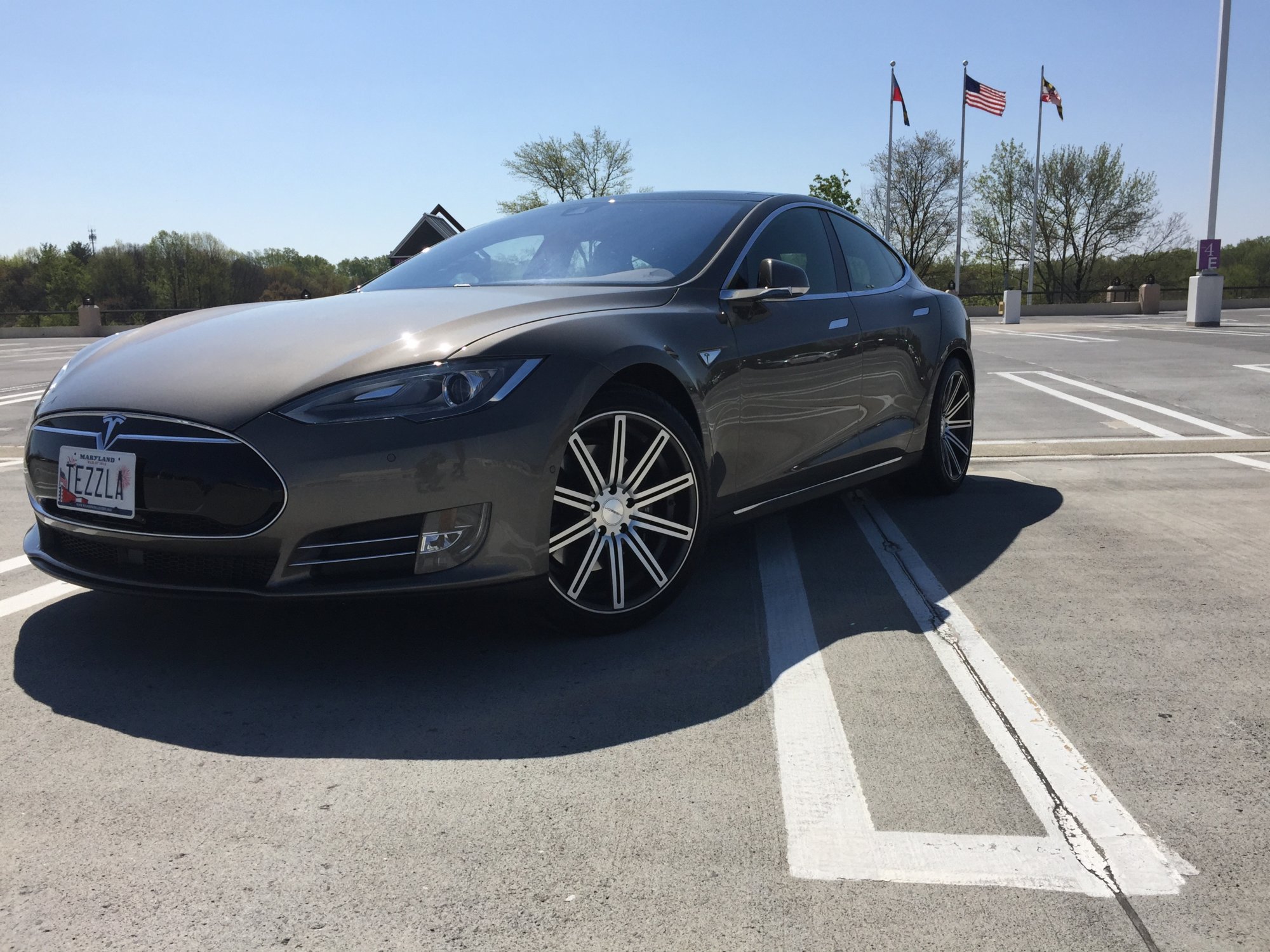 photo 1 Tesla Model S custom wheels Vossen CV4 20x, ET , tire size 245/40 R20. x ET 285/35 R