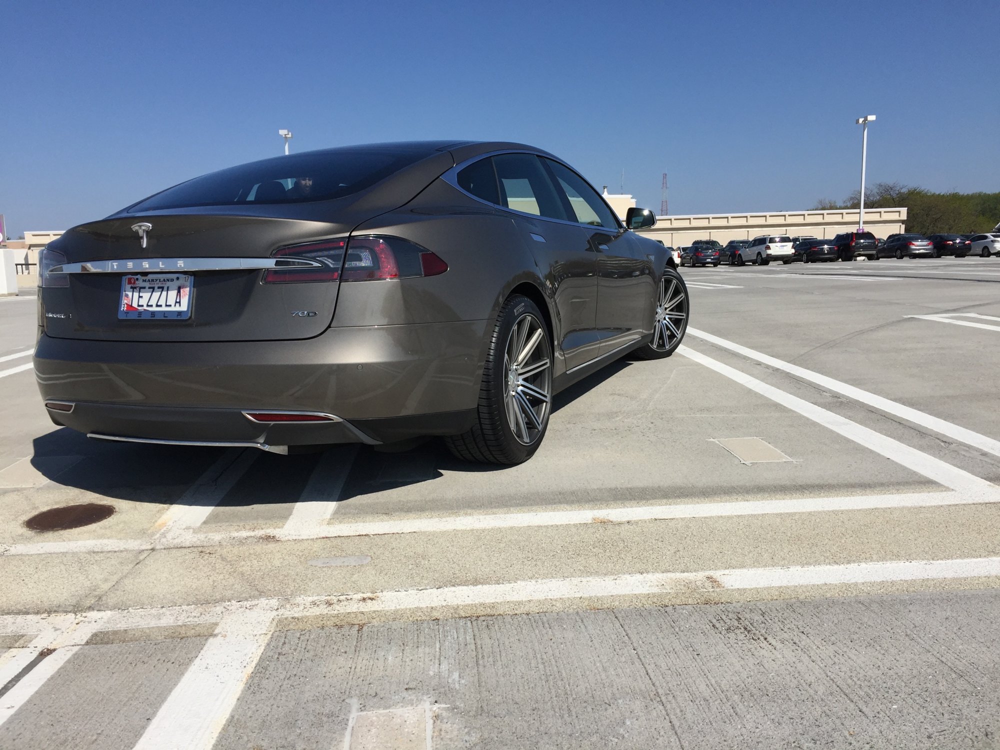 photo 2 Tesla Model S custom wheels Vossen CV4 20x, ET , tire size 245/40 R20. x ET 285/35 R