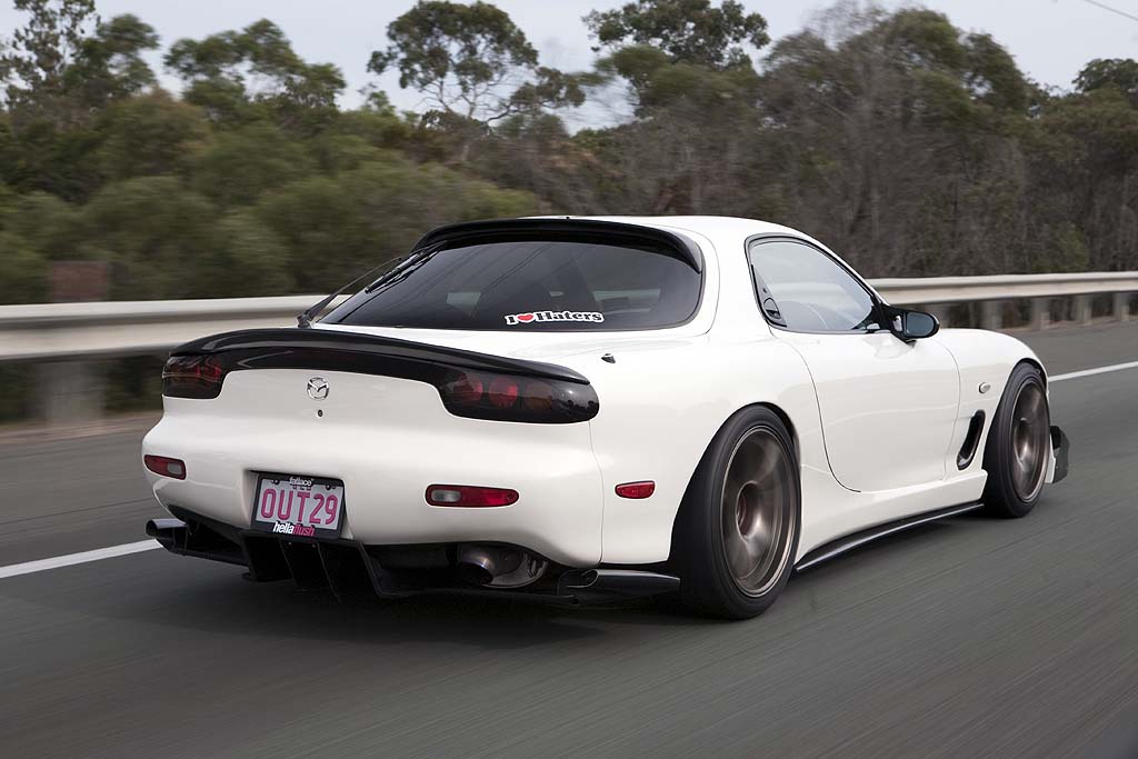 photo 2 Mazda RX-7 custom wheels Work  Emotion XT7 18x9.5, ET +20, tire size 235/40 R18. 18x9.5 ET+20 265/35 R18