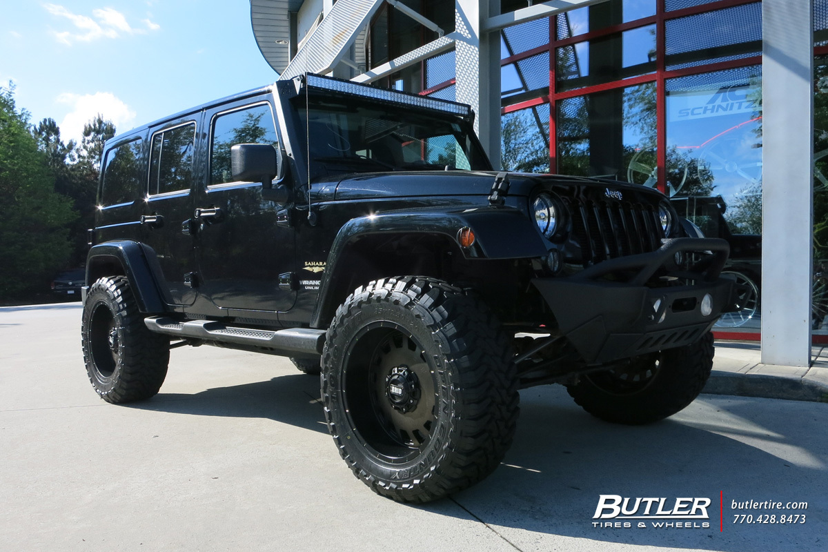 photo 1 Jeep Wrangler Unlimited custom wheels Grid Off-Road GD4 20x, ET , tire size X R20. x ET 