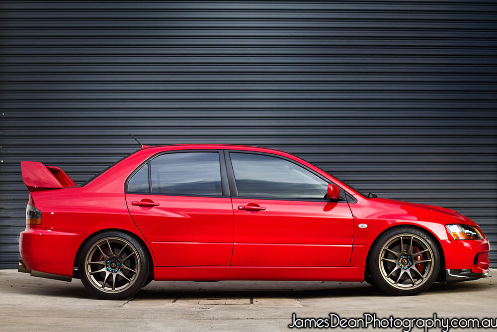 photo 1 Mitsubishi Lancer Evolution custom wheels Work CR Kai 18x9.5, ET +20, tire size 235/40 R18. x ET 