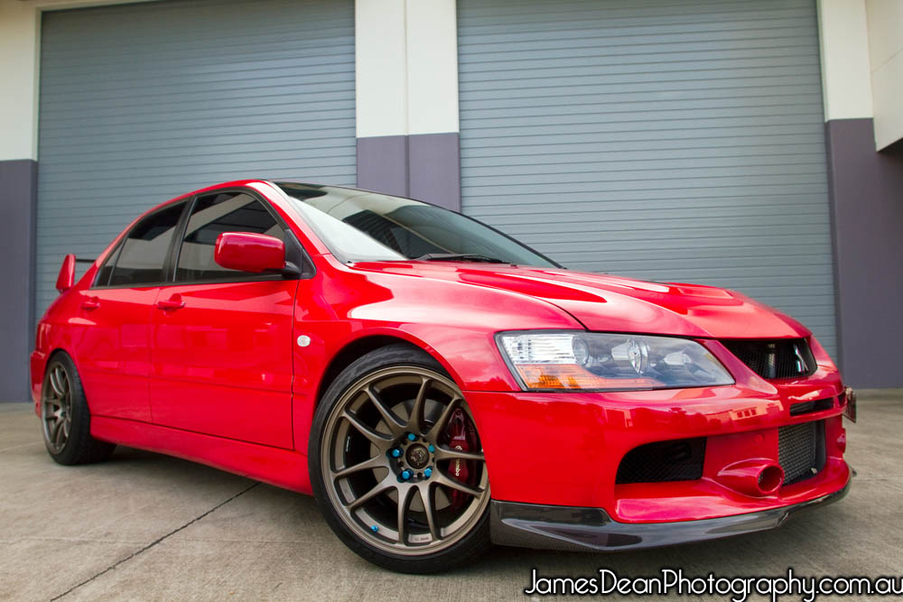 photo 4 Mitsubishi Lancer Evolution custom wheels Work CR Kai 18x9.5, ET +20, tire size 235/40 R18. x ET 