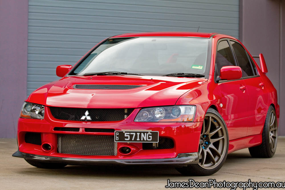 photo 5 Mitsubishi Lancer Evolution custom wheels Work CR Kai 18x9.5, ET +20, tire size 235/40 R18. x ET 