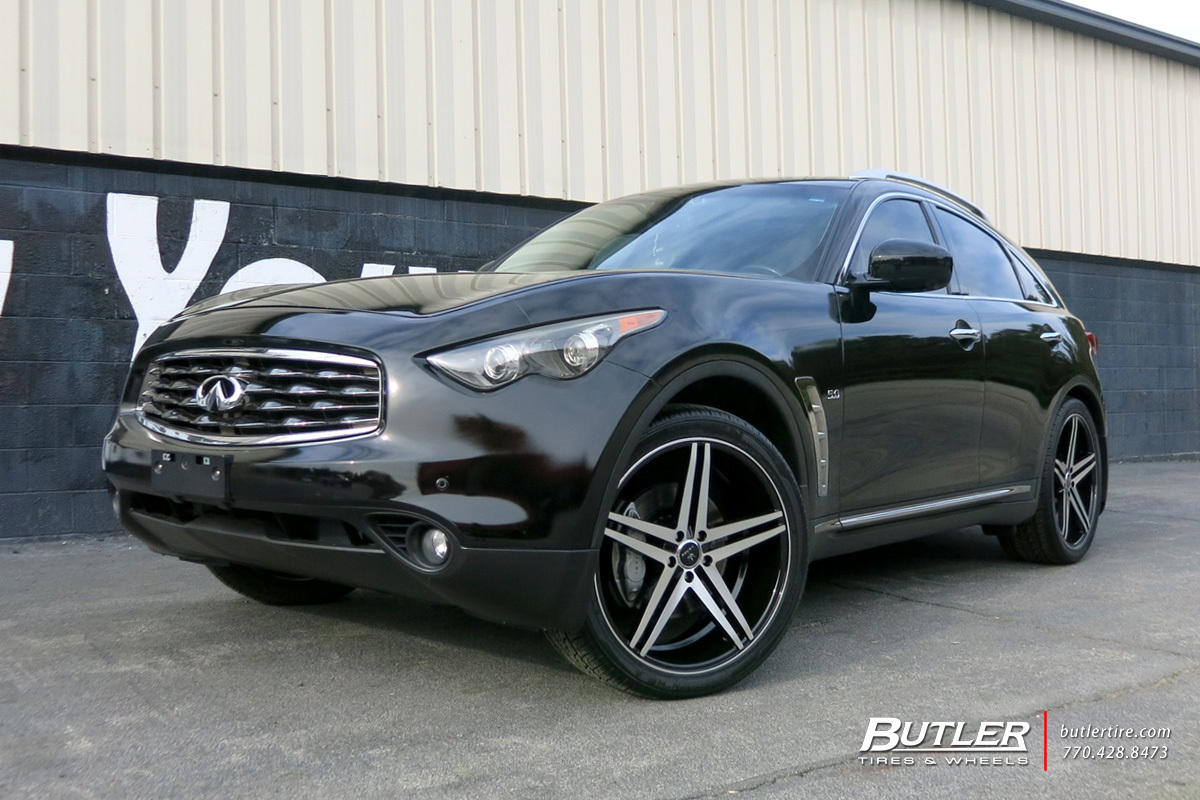 photo 1 Infiniti FX50 custom wheels Verde Parallax 22x, ET , tire size X R22. x ET 