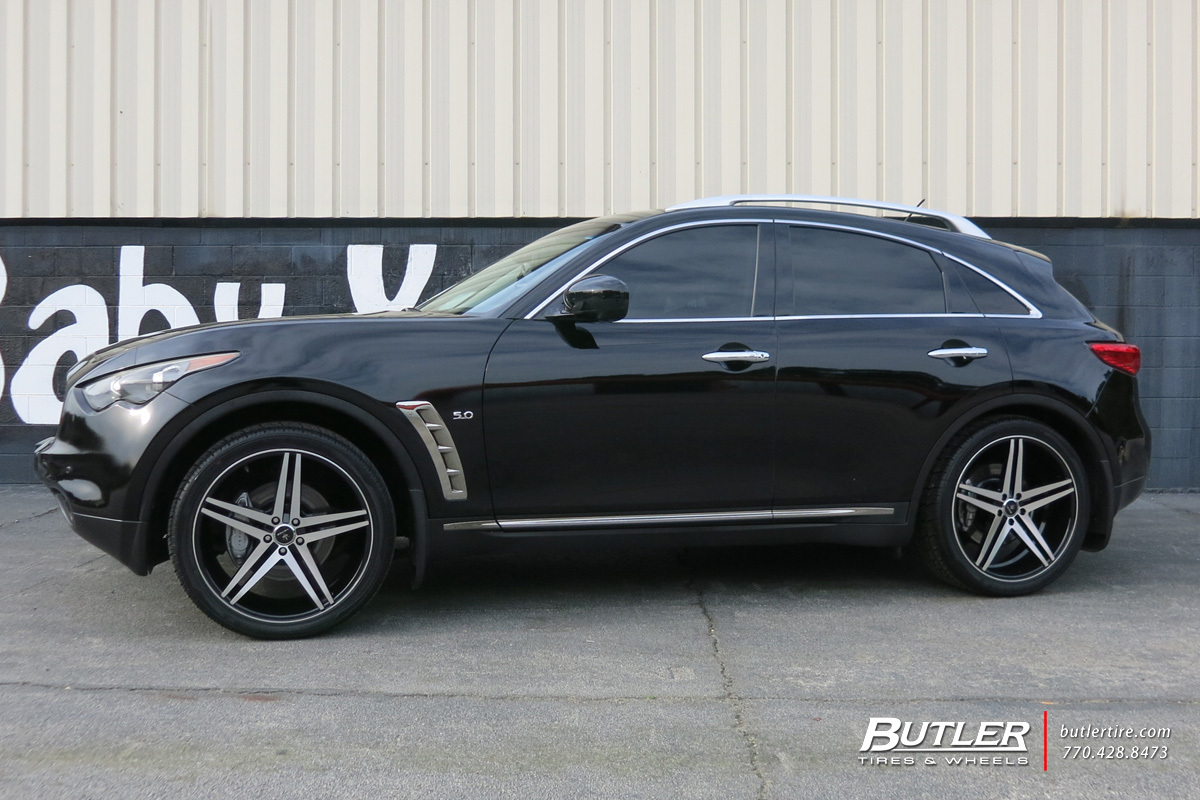 photo 2 Infiniti FX50 custom wheels Verde Parallax 22x, ET , tire size X R22. x ET 