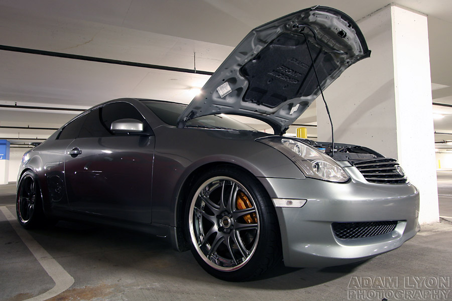 photo 1 Infiniti G35 custom wheels Rays Engineering Volk Racing GT-V 19x9.5, ET +30, tire size 255/35 R19. 19x10.5 ET+24 285/35 R19