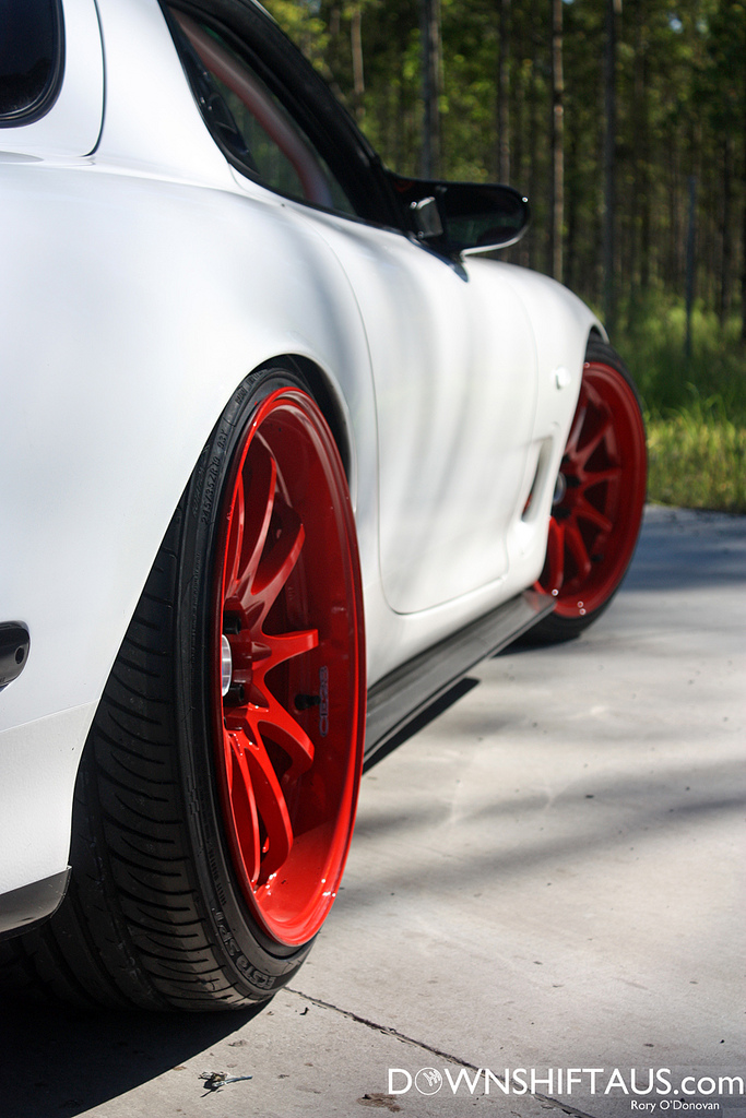 photo 5 Mazda RX-7 custom wheels VOLK RACING CE28N 18x9.5, ET +22, tire size 225/40 R18. 19x10.5 ET+12 245/35 R19