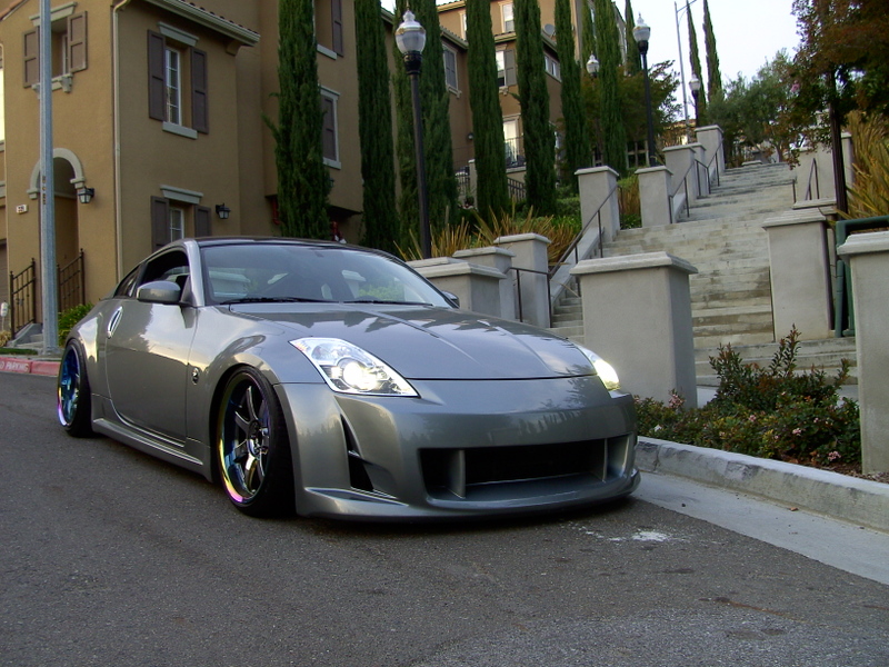 photo 4 Nissan 350Z custom wheels Rays Engineering Gram Lights 57S Pro 19x9.5, ET +10, tire size 235/35 R19. 19x10.0 ET-15 