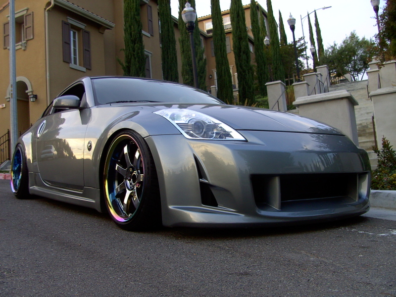 photo 9 Nissan 350Z custom wheels Rays Engineering Gram Lights 57S Pro 19x9.5, ET +10, tire size 235/35 R19. 19x10.0 ET-15 
