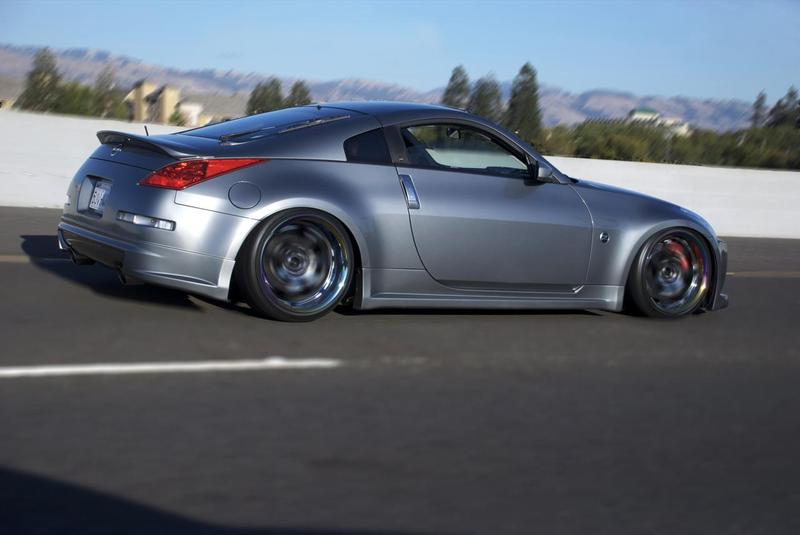photo 10 Nissan 350Z custom wheels Rays Engineering Gram Lights 57S Pro 19x9.5, ET +10, tire size 235/35 R19. 19x10.0 ET-15 