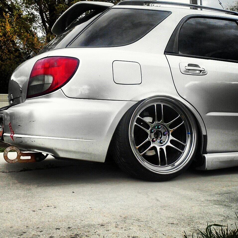 photo 6 Subaru Impreza WRX custom wheels Enkei Rpf-1 18x9.5, ET +11, tire size 215/35 R18. 18x9.5 ET+6 