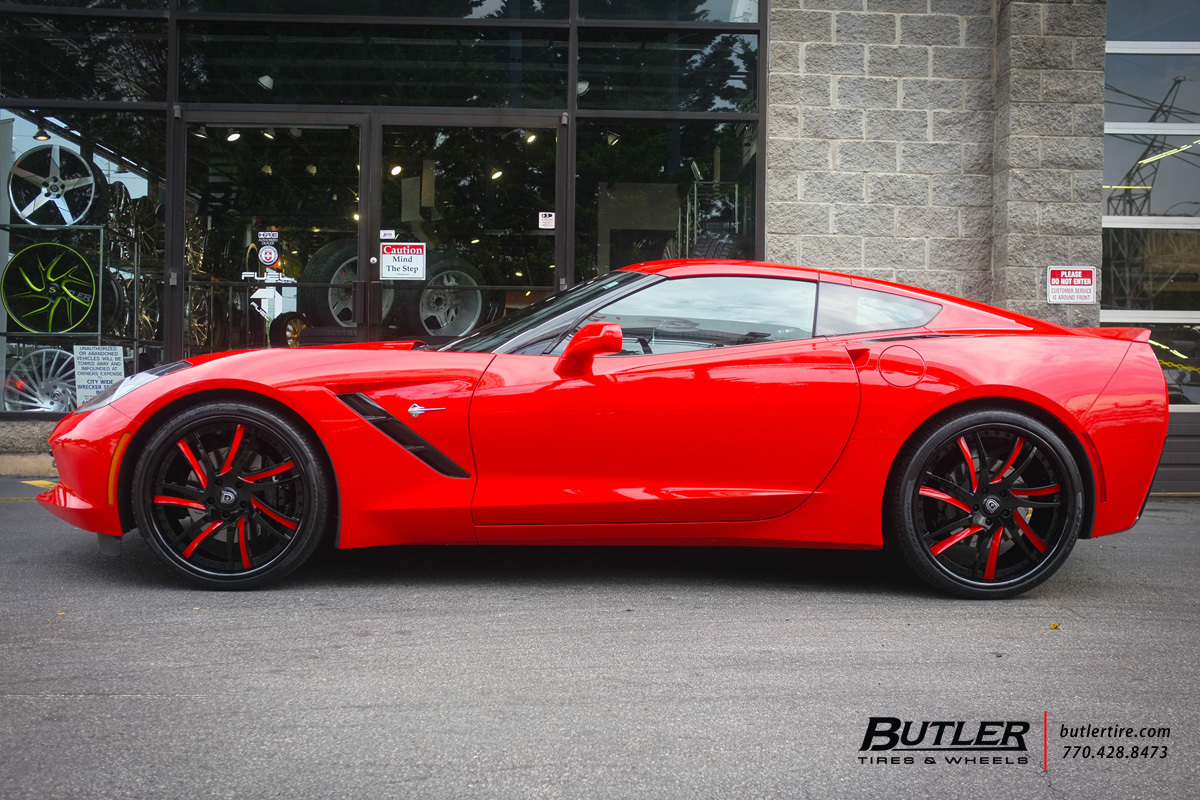 photo 2 Chevrolet Corvette custom wheels Lexani LF736 22x, ET , tire size X R22. x ET 