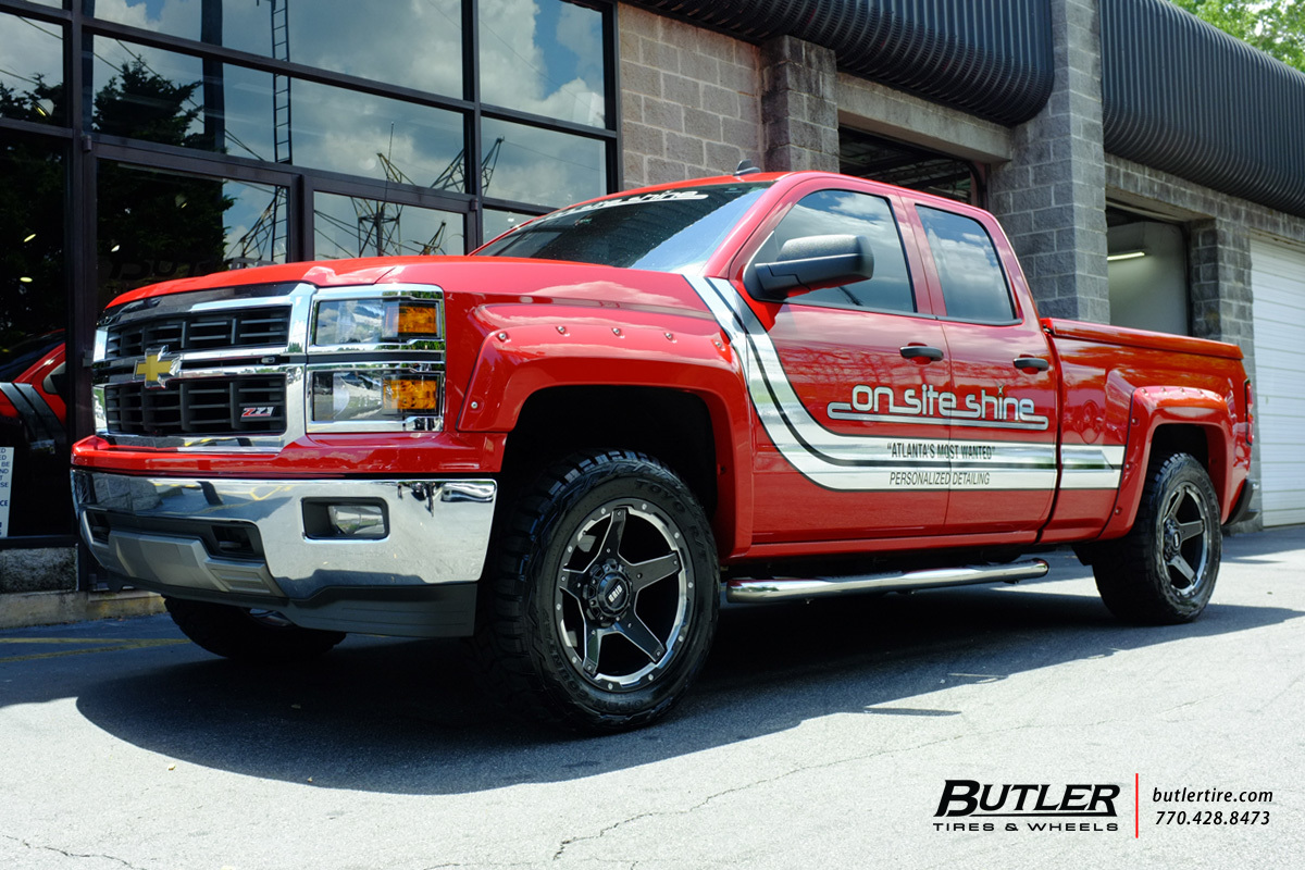photo 1 Chevrolet Silverado 2500HD custom wheels Grid Off-Road GD4 20x, ET , tire size X R20. x ET 