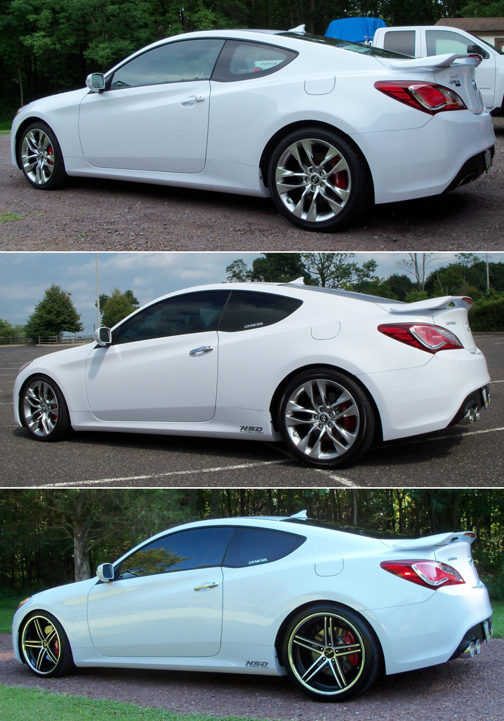 photo 1 Hyundai Genesis Coupe custom wheels Lorenzo WL197 20x9.0, ET +25, tire size 245/30 R20. 20x10.5 ET+38 285/30 R20