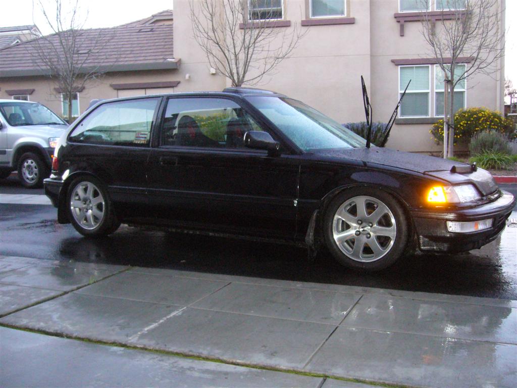 photo 1 Honda Civic custom wheels Honda 2000 Si Rims 15x7.0, ET +45, tire size 195/50 R15. x ET 