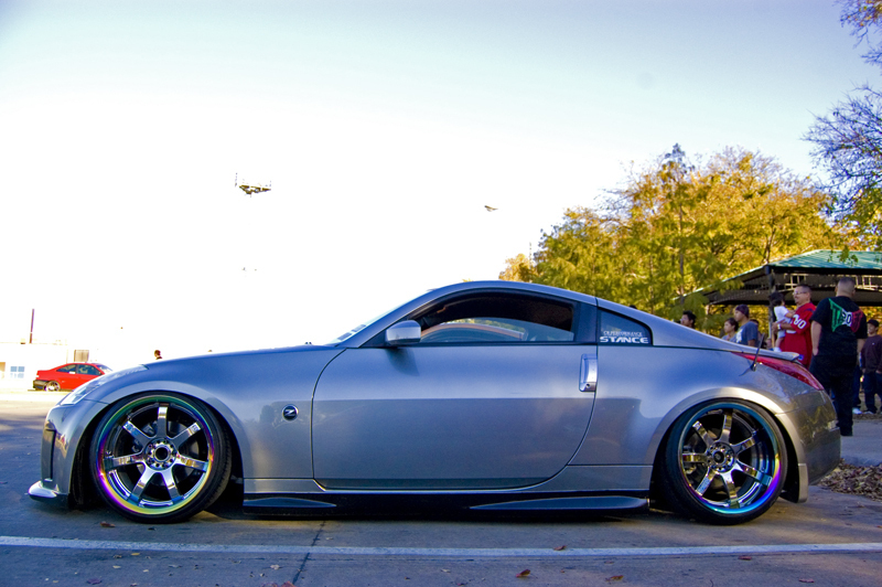 photo 1 Nissan 350Z custom wheels Rays Engineering Gram Lights 57S-Pro 19x9.5, ET -6, tire size 215/35 R19. 19x10.0 ET-15 235/35 R19