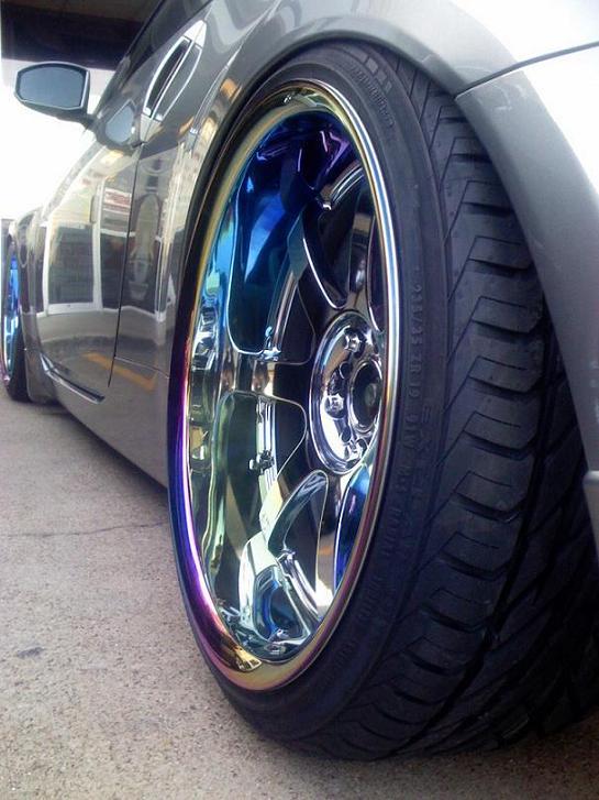 photo 8 Nissan 350Z custom wheels Rays Engineering Gram Lights 57S-Pro 19x9.5, ET -6, tire size 215/35 R19. 19x10.0 ET-15 235/35 R19