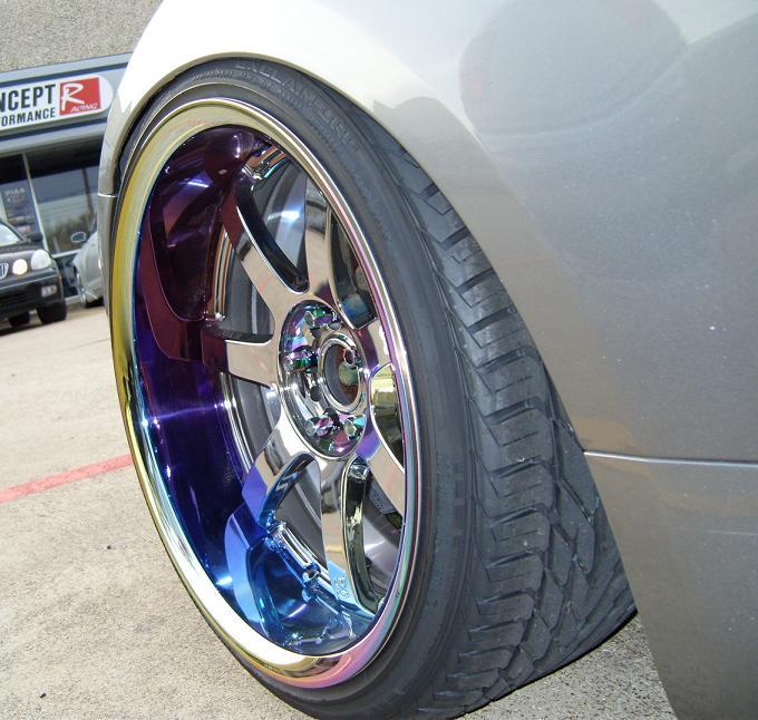 photo 9 Nissan 350Z custom wheels Rays Engineering Gram Lights 57S-Pro 19x9.5, ET -6, tire size 215/35 R19. 19x10.0 ET-15 235/35 R19