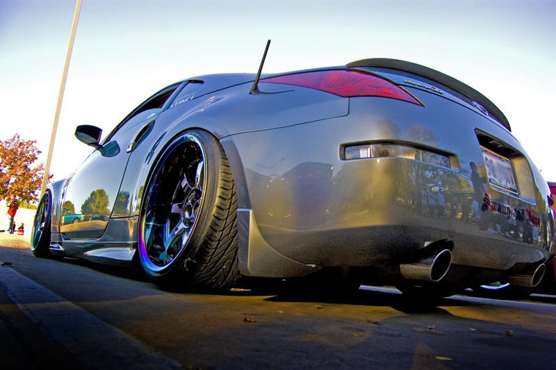 photo 16 Nissan 350Z custom wheels Rays Engineering Gram Lights 57S-Pro 19x9.5, ET -6, tire size 215/35 R19. 19x10.0 ET-15 235/35 R19