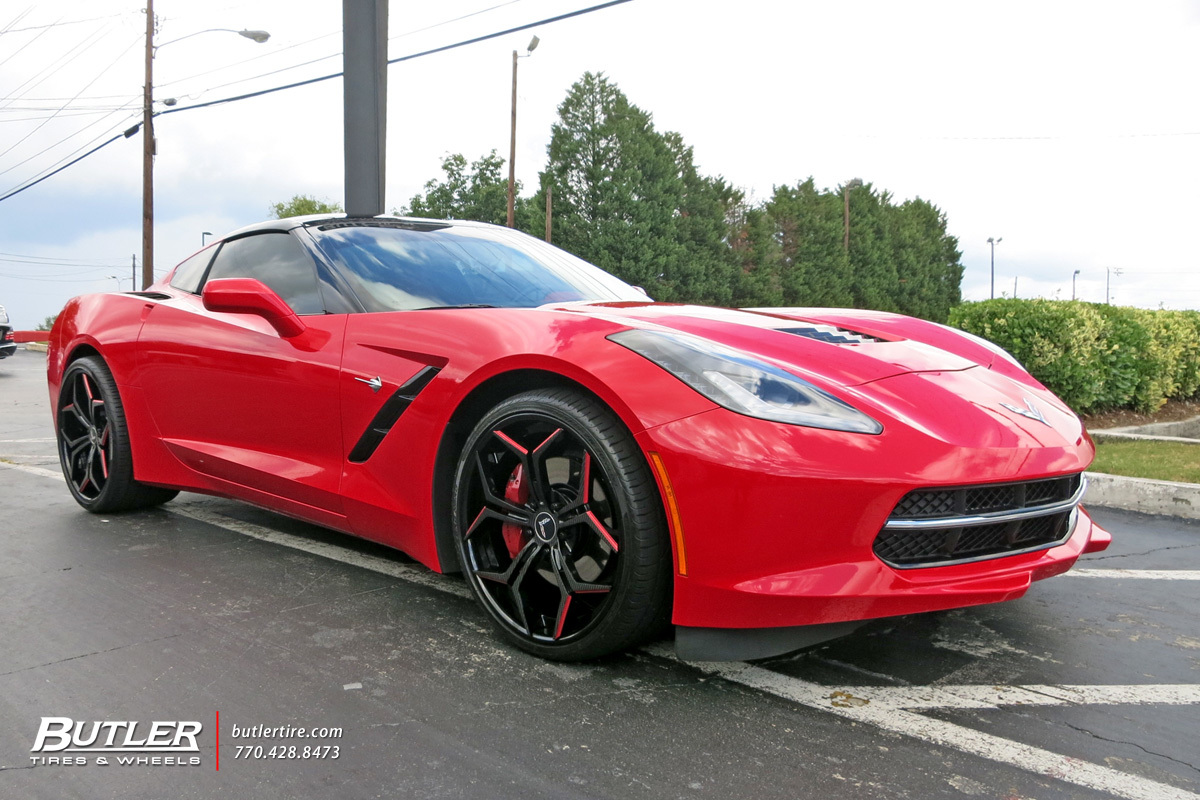 photo 2 Chevrolet Corvette custom wheels Vellano VCX 21x, ET , tire size X R21. x ET 