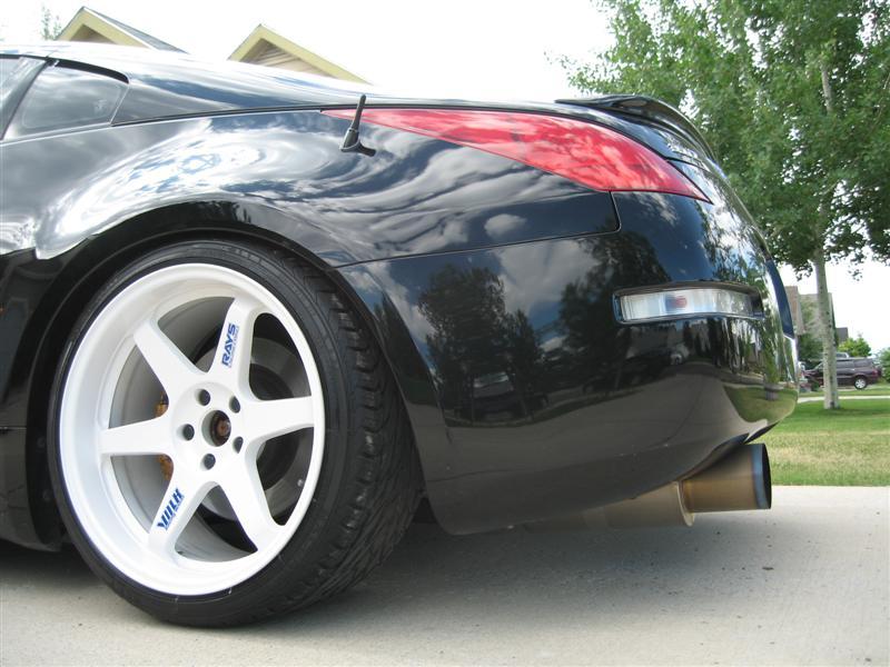 photo 4 Nissan 350Z custom wheels Rays Engineering Volk Racing TE37 19x9.5, ET +9, tire size 265/30 R19. 19x10.5 ET+12 275/30 R19