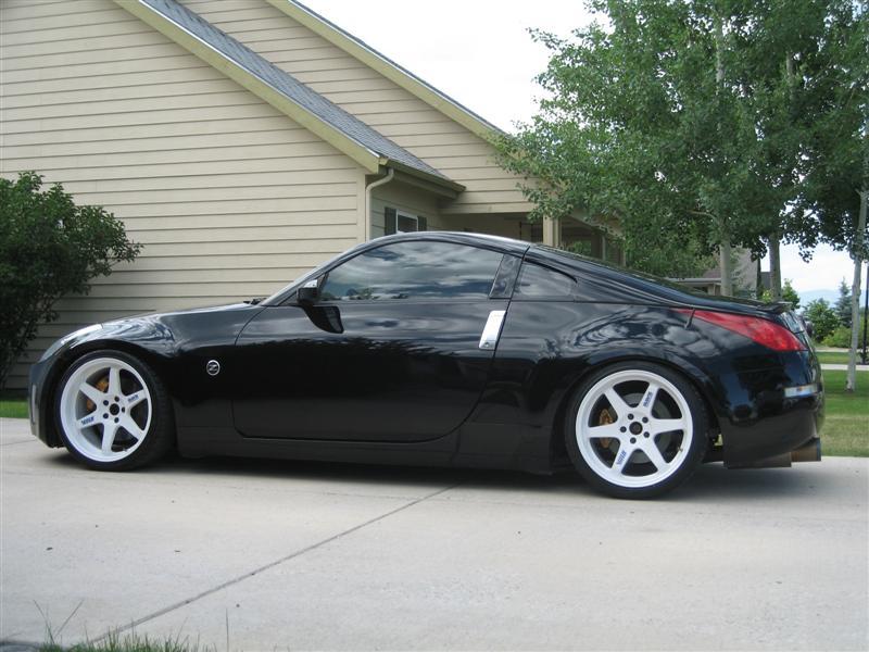 photo 8 Nissan 350Z custom wheels Rays Engineering Volk Racing TE37 19x9.5, ET +9, tire size 265/30 R19. 19x10.5 ET+12 275/30 R19