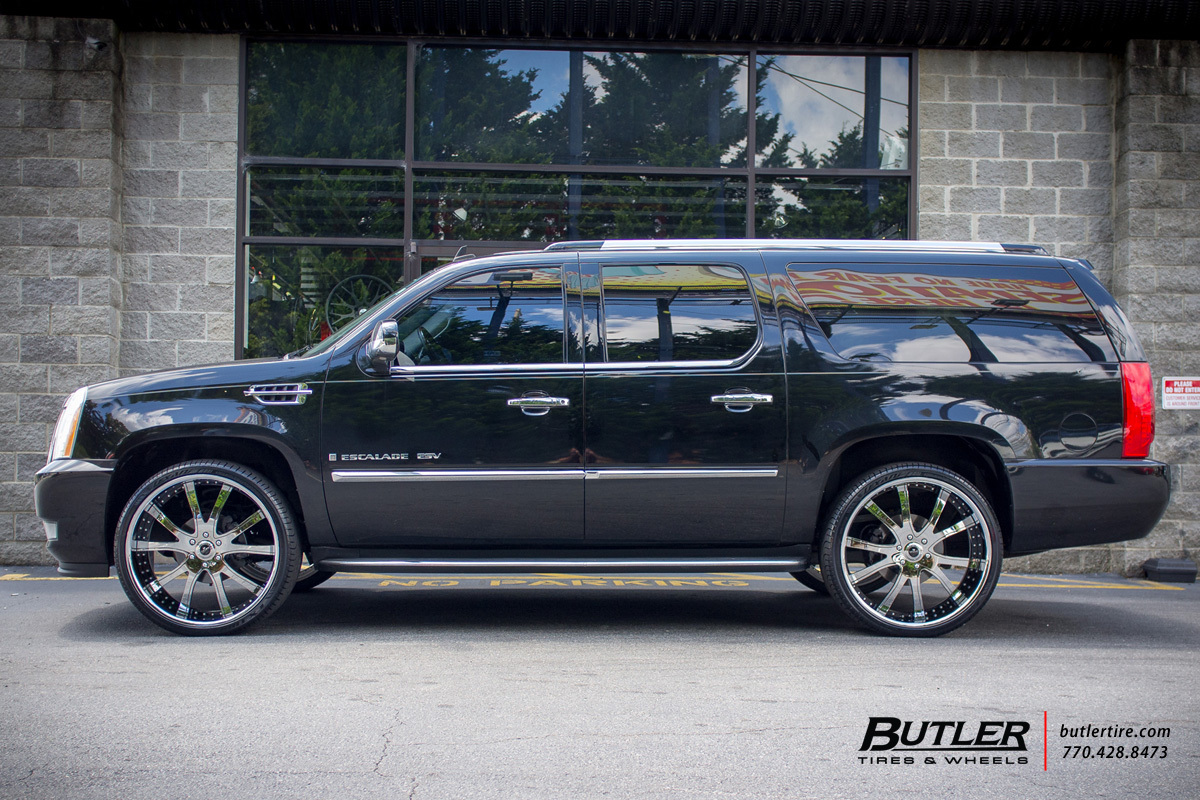 photo 2 Cadillac Escalade ESV custom wheels Savini SV46 26x, ET , tire size X R26. x ET