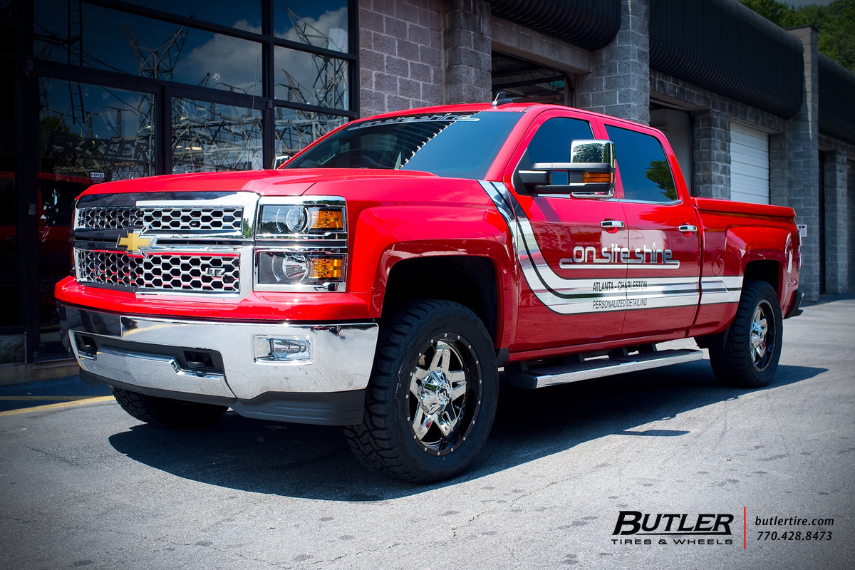 photo 1 Chevrolet Silverado 2500HD custom wheels Fuel Full Blown 20x, ET , tire size X R20. x ET 