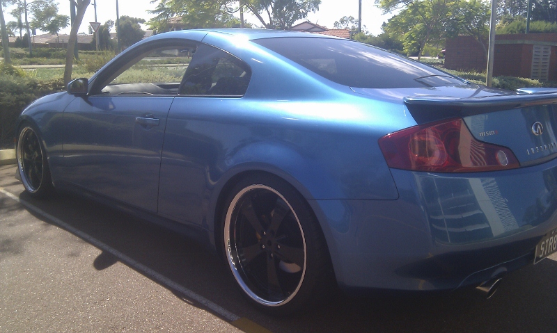 photo 2 Infiniti G35 custom wheels   20x8.5, ET +5, tire size 245/35 R20. 20x10.0 ET+5 275/30 R20