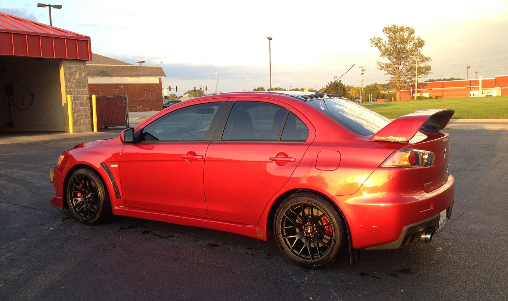 photo 3 Mitsubishi Lancer Evolution custom wheels XXR 530 18x9.5, ET +20, tire size 245/ R18. x ET
