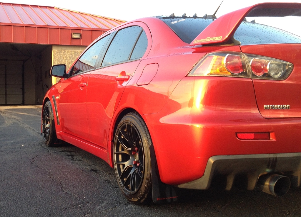 photo 4 Mitsubishi Lancer Evolution custom wheels XXR 530 18x9.5, ET +20, tire size 245/ R18. x ET