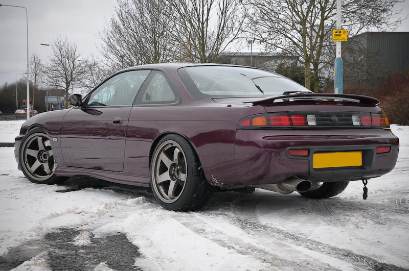photo 2 Nissan S14 custom wheels Rota GTR 18x9.5, ET +5, tire size 225/40 R18. x ET 235/40 R