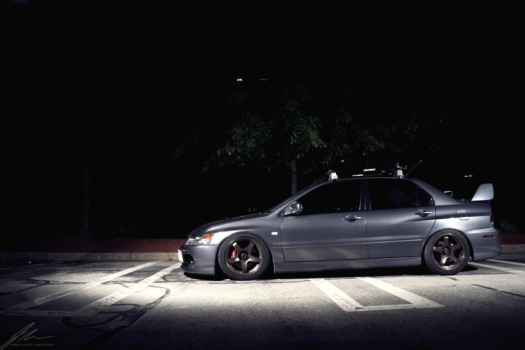 photo 1 Mitsubishi Lancer Evolution custom wheels 17x9.5, ET +30, tire size 255/40 R17. x ET