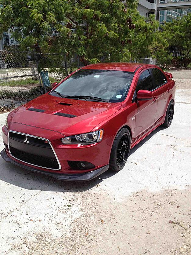 photo 2 Mitsubishi Lancer Evolution custom wheels Enkei RPF1 18x8.5, ET +30, tire size 235/40 R18. x ET 