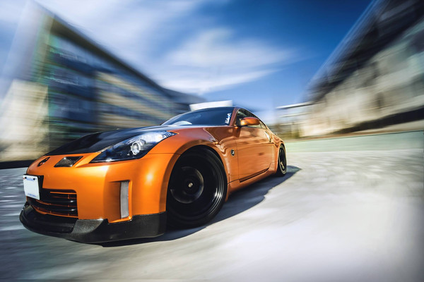 photo 2 Nissan 350Z custom wheels Rota P45R 18x9.5, ET +20, tire size 245/40 R18. x ET 275/40 R