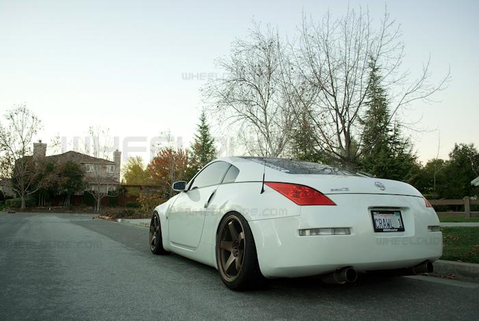 photo 4 Nissan 350Z custom wheels Rota P45F 19x9.0, ET , tire size 245/35 R19. 19x10.0 ET 275/35 R19