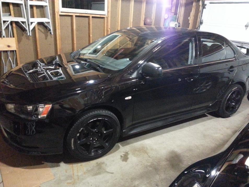 photo 1 Mitsubishi Lancer Evolution custom wheels Enkei 17x8.0, ET +35, tire size 235/45 R17. x ET