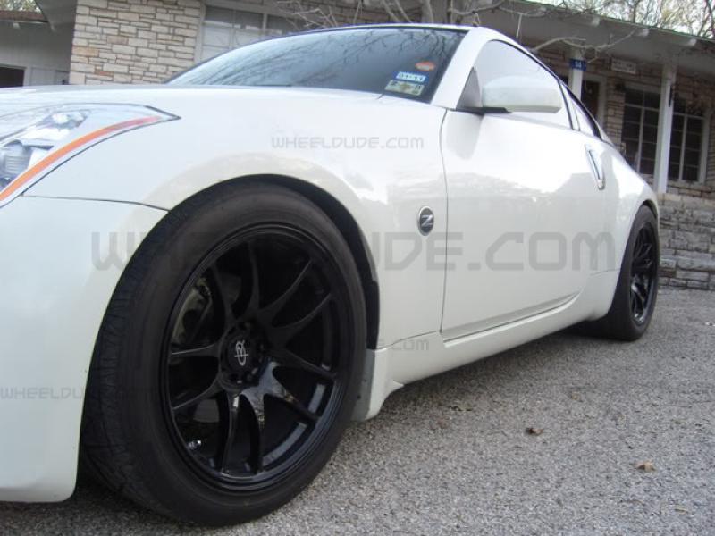 Nissan 350Z custom wheels Rota Torque 18x9.5, ET +20, tire size X R18. x ET