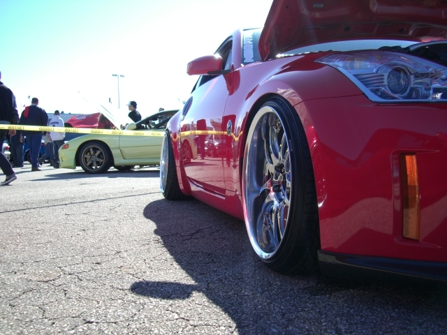 photo 5 Nissan 350Z custom wheels Rays Engineering Volk Racing GT-V 19x9.5, ET +4, tire size 215/35 R19. 19x10.5 ET-15 235/35 R19