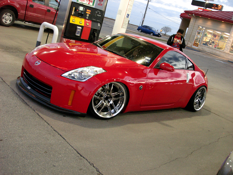 photo 7 Nissan 350Z custom wheels Rays Engineering Volk Racing GT-V 19x9.5, ET +4, tire size 215/35 R19. 19x10.5 ET-15 235/35 R19