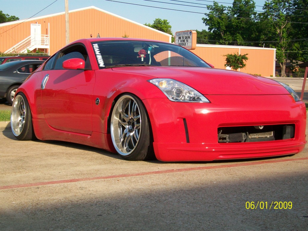 photo 8 Nissan 350Z custom wheels Rays Engineering Volk Racing GT-V 19x9.5, ET +4, tire size 215/35 R19. 19x10.5 ET-15 235/35 R19
