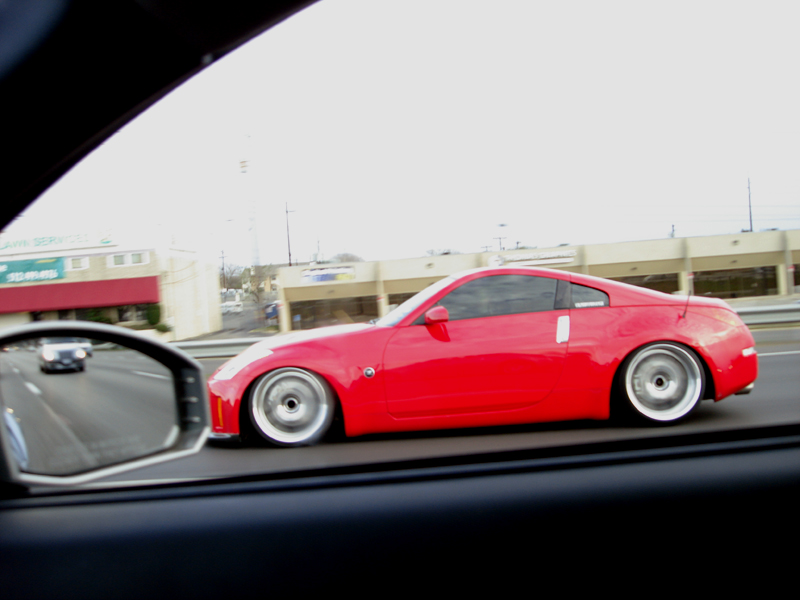 photo 9 Nissan 350Z custom wheels Rays Engineering Volk Racing GT-V 19x9.5, ET +4, tire size 215/35 R19. 19x10.5 ET-15 235/35 R19