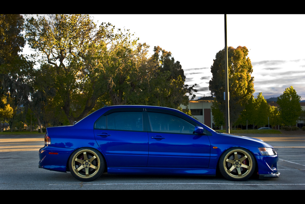 photo 1 Mitsubishi Lancer Evolution custom wheels   18x9.5, ET +15, tire size 225/40 R18. x ET 